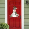Woodsy Snowman Door Decor