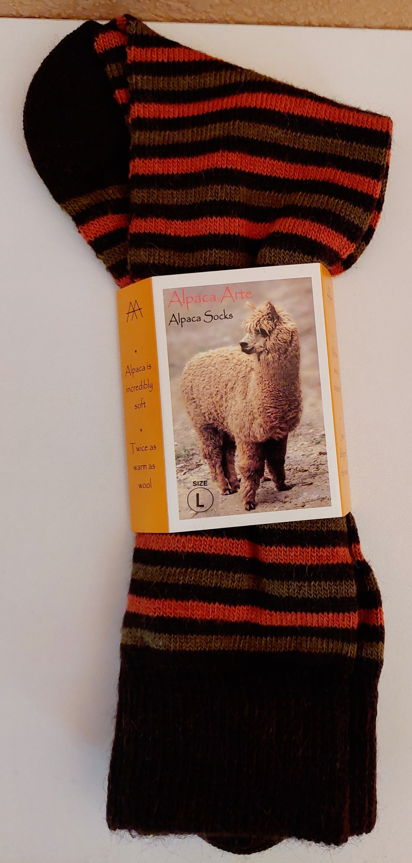 Alpaca Socks-Ivy Stripe