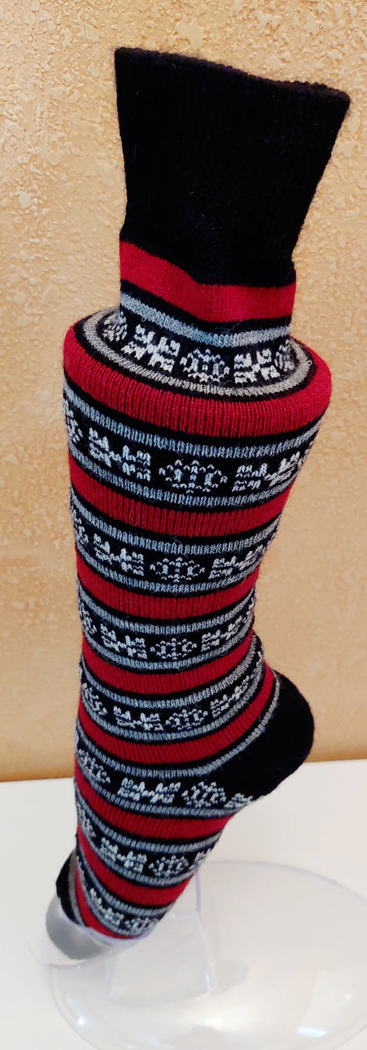 Alpaca Socks-Geo Stripe