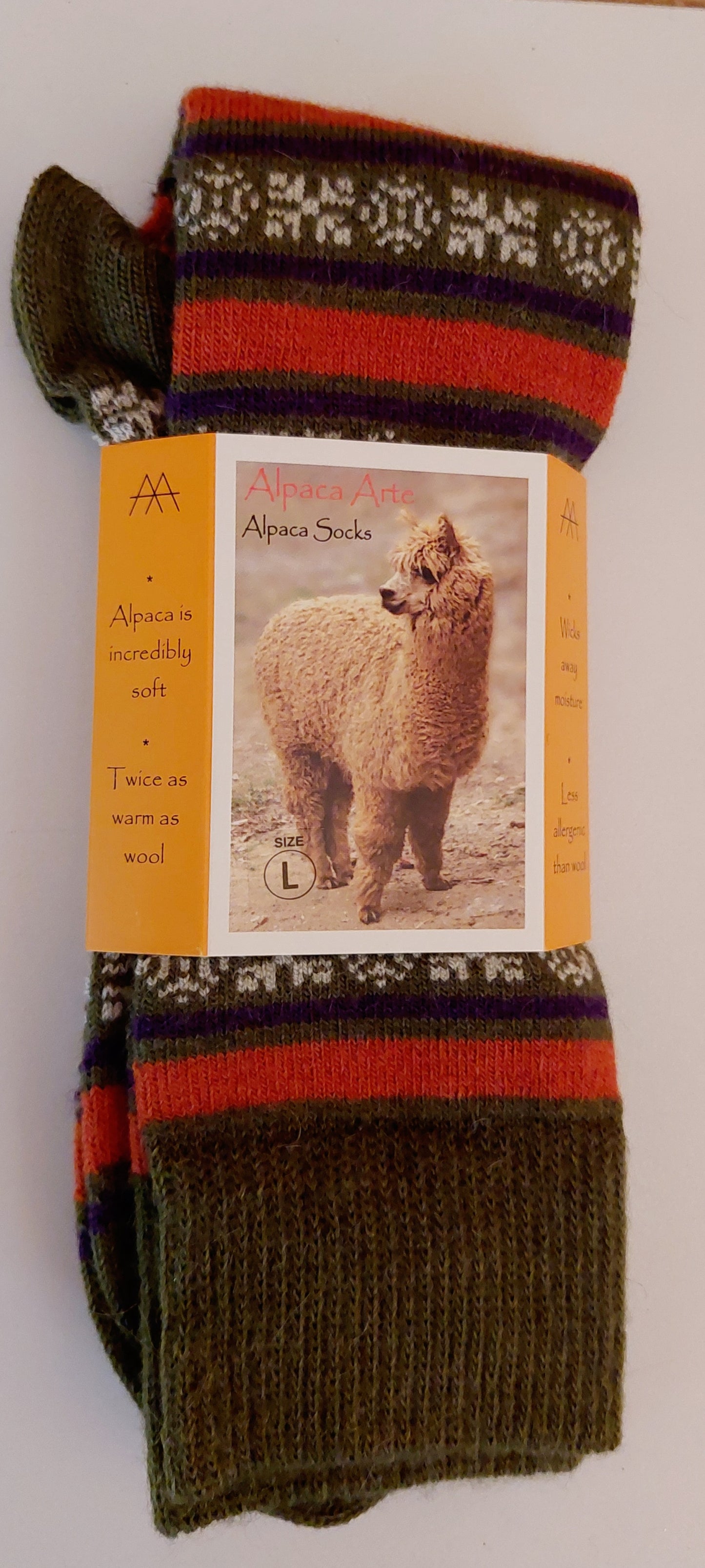 Alpaca Socks-Geo Stripe