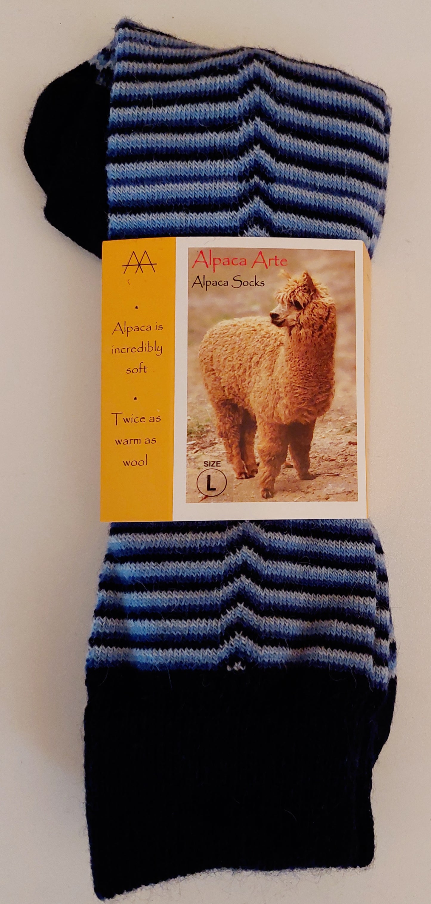 Alpaca Sock-Arrow Stripe
