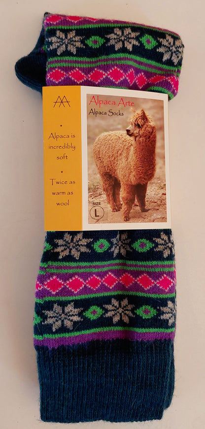 Alpaca Socks-Starry Stripe