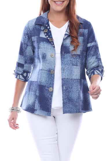 Carole Reversible Shirt - Blue